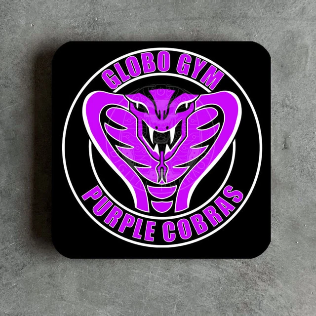 Globo Gym Violet «Cobras» Dodgeball Inspiré Film dessous de Verre Drôle