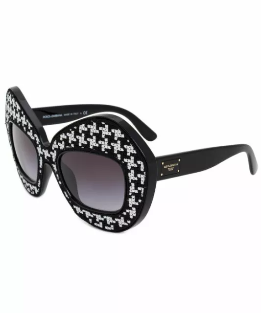 DOLCE & GABBANA Black Round Waterbug Sunglasses ~ Large and in charge!  $150.00 - PicClick
