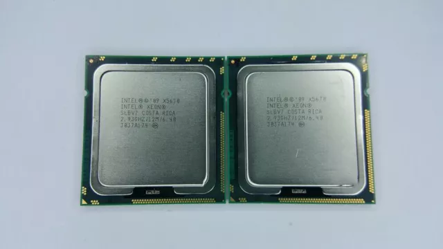 Matching pair Intel Xeon X5670 X5675 X5687 X5680 X5690 CPU LGA 1366 Processors