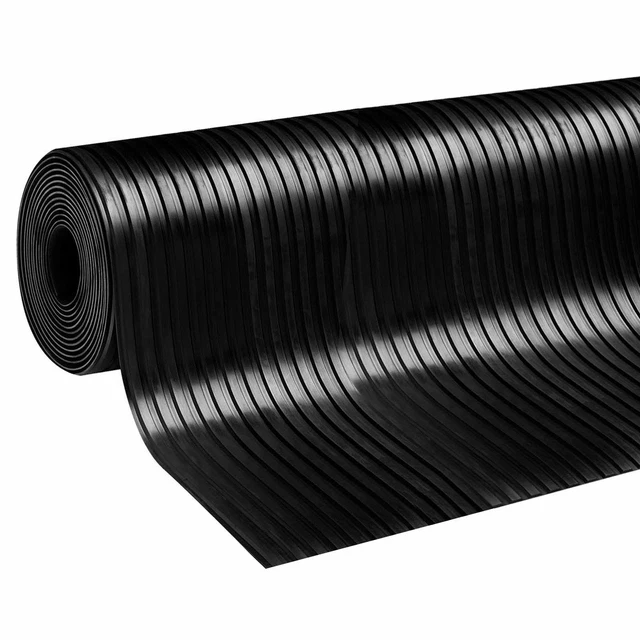RUBBER SHEETING WIDE Rib Garage Flooring Sheet Car Van Lorry Matting