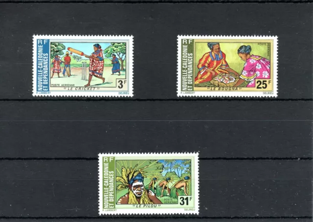 Timbre Nouvelle Caledonie France Colonie 1975 Pa N°162/164 Neuf** Mnh