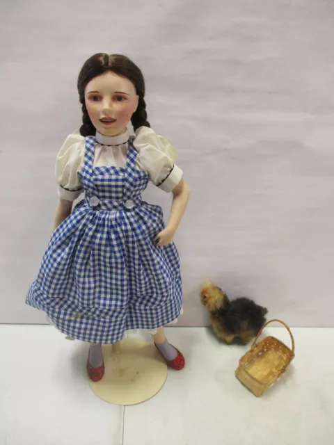 Franklin Heirloom Dolls Dorothy the Wizard of Oz Porcelain Doll with Toto
