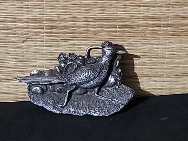 Vintage 1980 Roadrunner Belt Buckle Bergamot Brass Works USA D-149