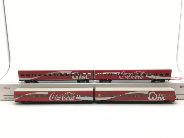 MARKLIN 43890 H0 Set composto da 4 carrozze"S-BAHN"DB AG con pubblicità CocaCola