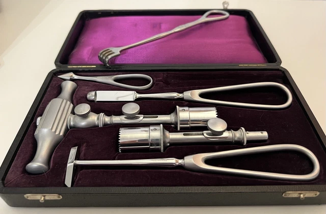 Antik! Trepanationsbesteck. Chirurgisches Besteck, Instrumente. Medizin, Arzt 3