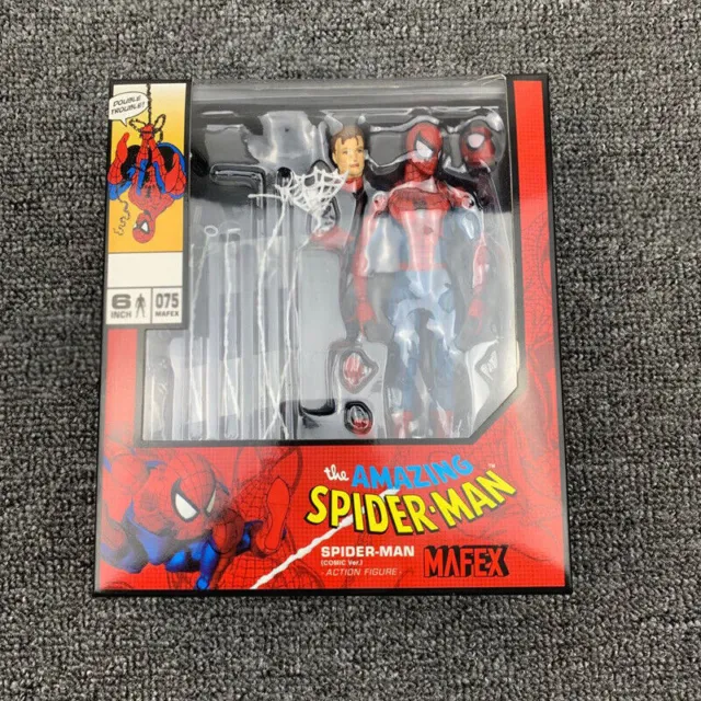 HOT Mafex No.075 Marvel The Amazing Spider-Man Comic Ver. Action Figure Box Set