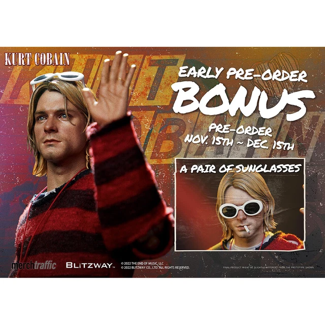 Pre-order BLITZWAY BW-UMS 11701 1/6 Scale Kurt Cobain Action Figure Collectible