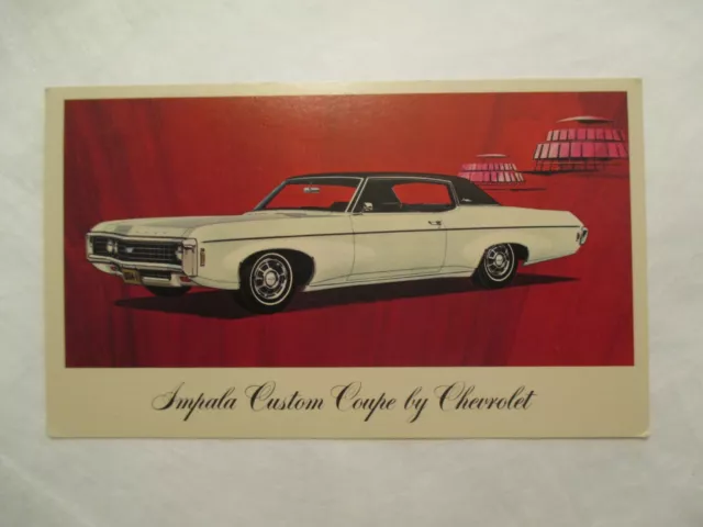 Impala Custom Coupe by Chevy Chevrolet car Automobile #1 Postcard