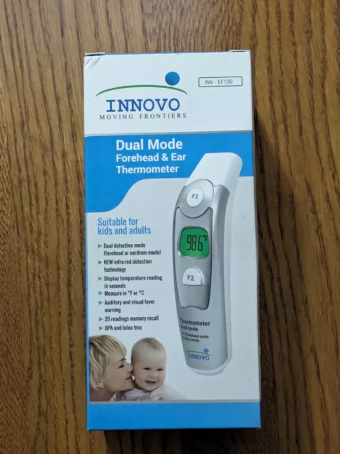 Innovo INV-EF100 Forehead & Ear Thermometer, Dual Mode - CE and FDA Cleared