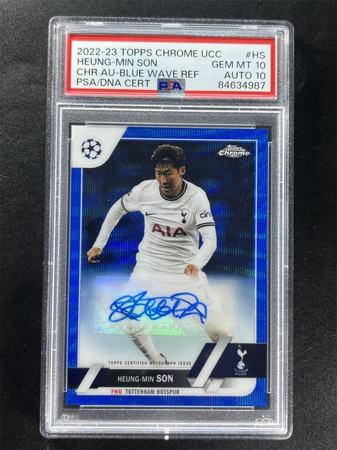 2021-22 Topps Merlin Chrome UEFA Heung-Min Son #A-HS Silver Refractor Auto