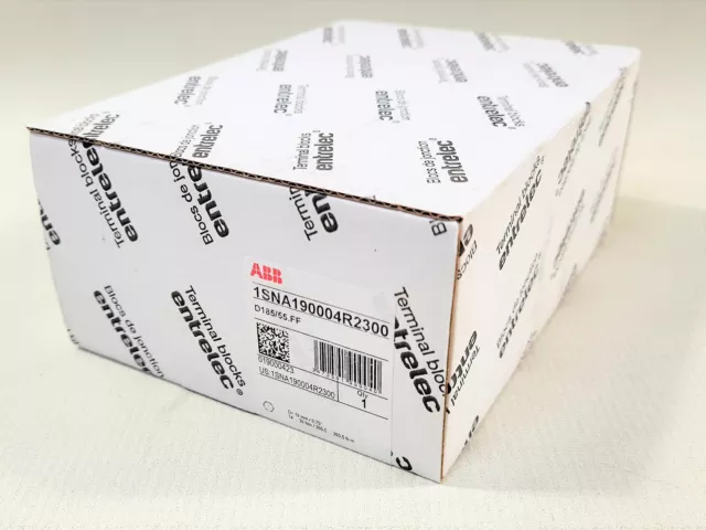 ABB 1sna190004r2300 D185/55.ff Entrelec Terminal Blocks Terminal Block New