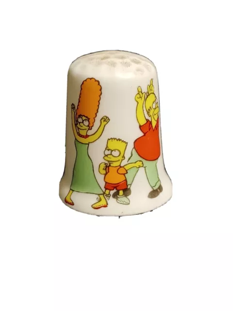 Bone China Thimble - The Simpsons