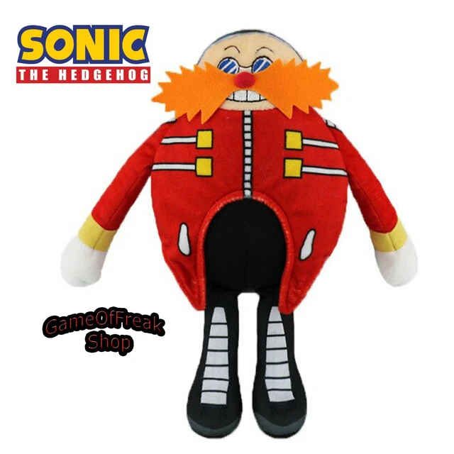 SONIC THE HEDGEHOG Eggman Robotnik Plush Peluche 25 cm SEGA 24.32