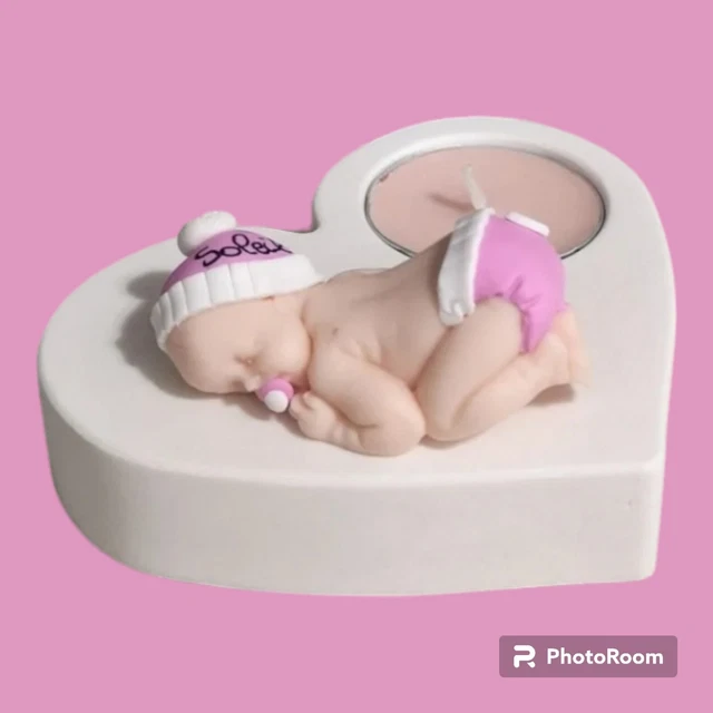 Bomboniera Battesimo Plexiglass Con Appoggino 7,5x10 Cm - Carta D'Identità Personalizzabile Con Foto E Dati Del Bambino