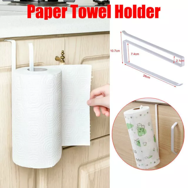 Paper Towel Holder Hanger Rack Kitchen Shelf Organizer Under Cabinet Roll Cup AU