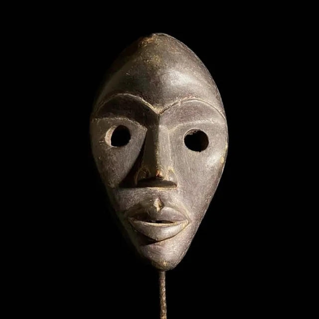 African Tribal Face Mask Wood Hand Carved Wall Hanging Dan Mask-7258