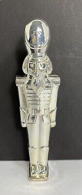 Vintage 1993 Godinger Silver Plated Toy Soldier Nutcracker 8" Excellent Used