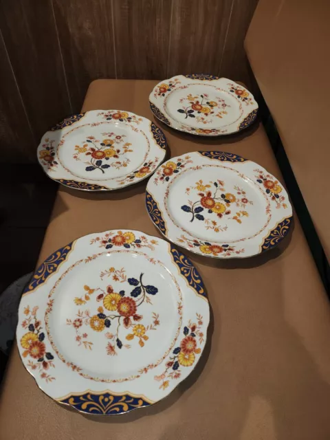 Lot of 4 Home Beautiful ME217 Canton Fair 10 1/2" Dinner Plates China