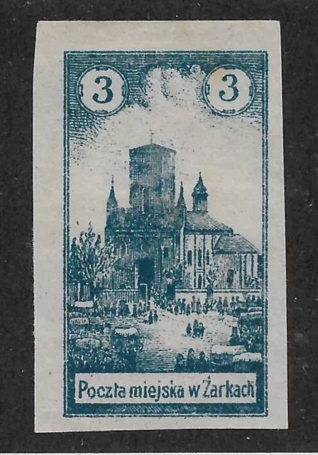 Poland 1917-18,WWI Zarki Austrian Occupation 3h, Mi#1,VF MNG, Re-print of 1920s