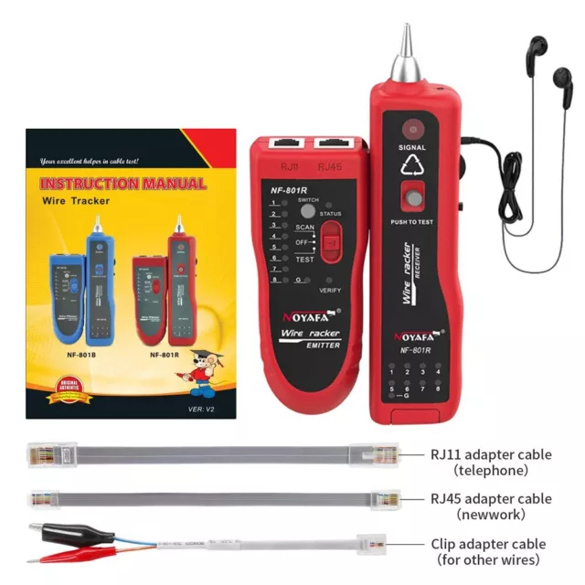 RJ11 RJ45 Network Cable Lan Tester Network Cable Telephone  Electric Line Tester