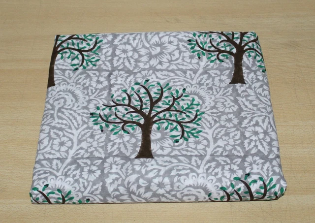 Indio El Palmera Tela Mano Bloque Handmade Estampado Ropa 0.9m Manualidades