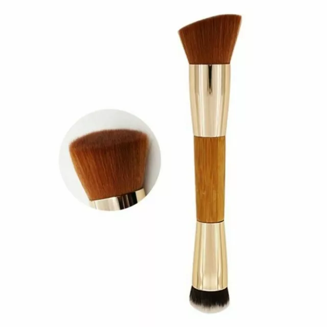 Make Up Liquid Cream Powder Foundation Flat Angle Double Side Brush Beauty ,*