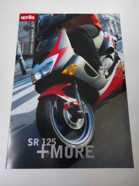 Aprilia SR 125 de 2002 Prospectus Catalogue Brochure Moto