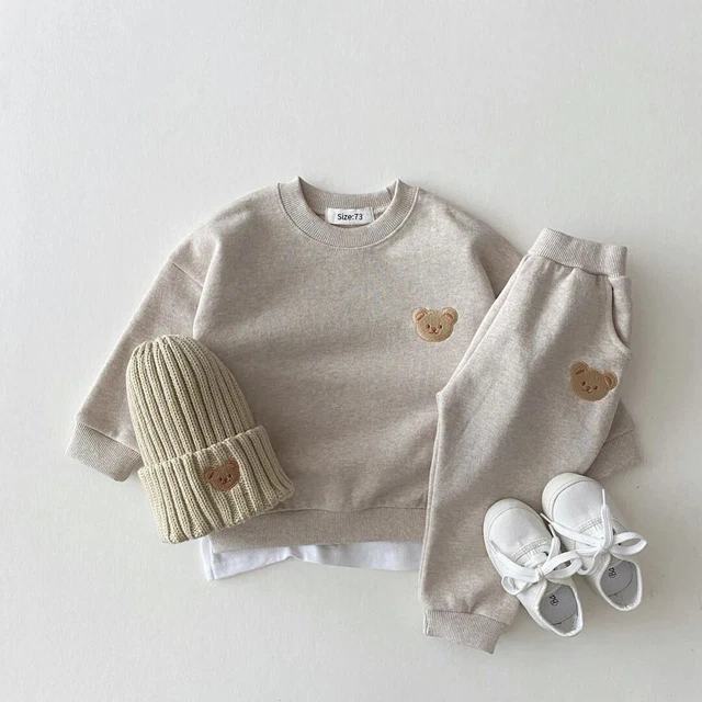 Trendy Baby Boy Girl Fall Clothing Sets Stylish Baby Girl Outfits Cotton Clothes