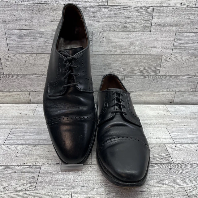 ALLEN EDMONDS CLIFTON Mens size 10D Black Leather Cap Toe  display picture 1
