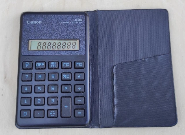 Calculatrice CANON LC 36 testée Ok Electronic calculator vintage rétro