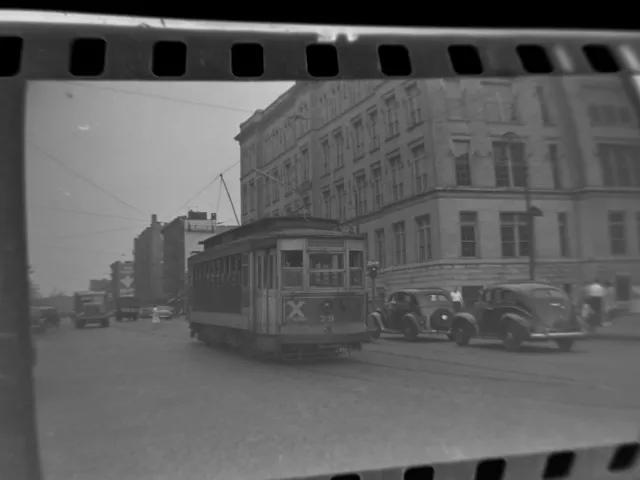 Great ORIG 1946 TARS Subway New York City NYC Trolley Film Photo Negative Bronx