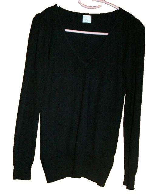 Pull Femme Christy En Maille Noir Et Argenté Scintillant – Taille L – Idéal Pour Les Fêtes