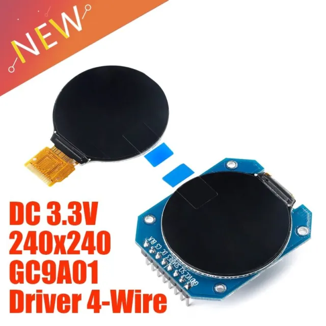 1.28 inch HD IPS TFT LCD Display Module GC9A01 RGB LED  Round Screen 240*240