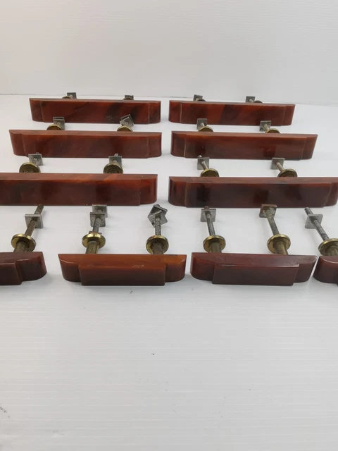 Bakelite Rojo Drawer Puii Set 10 Piezas