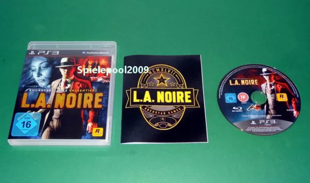 L.A. Noire fuer Sony Playstation 3 PS3 mit Anleitung und OVP