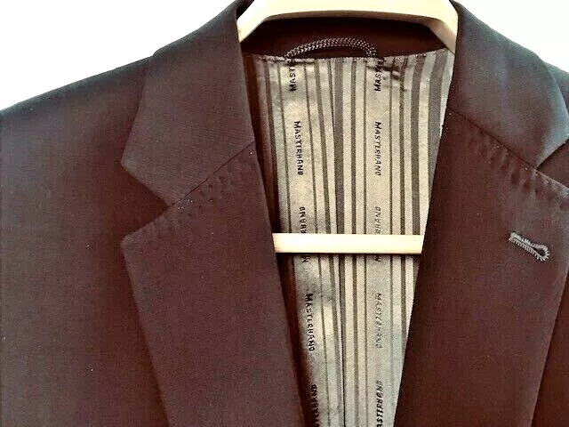 Masterhand German Made mens dark brown suit in 100%virgin wool.New size 40 in 2