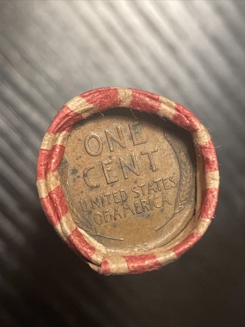 1909 VDB Lincoln Penny / Indian Head Mix Wheat Cent Roll