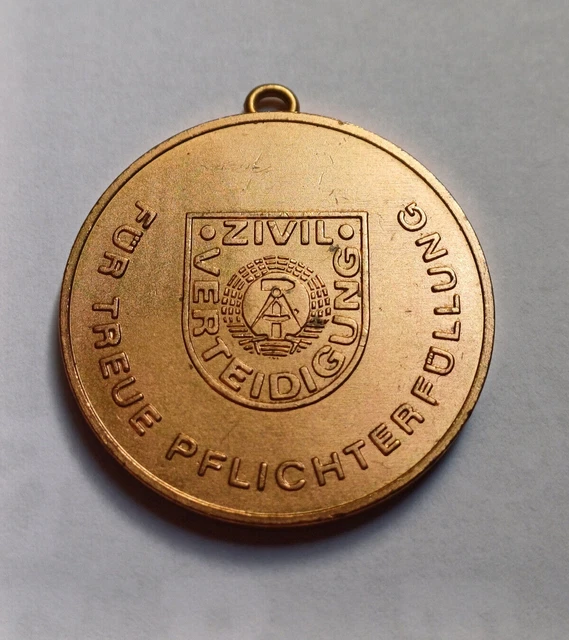 &amp;FÜR TREUE PFLICHTERFÜLLUNG&amp; Zivilverteidigung DDR Orden Bronze Ohne ...