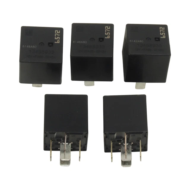 NEW OEM 13306942 GM Relay 5Pack ECU/ECM/PCM 5Terminal Relay 13468935