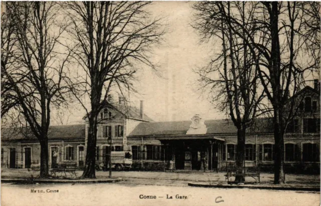 CPA AK COSNE - La Gare (457387)