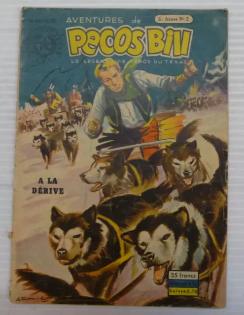 les aventures de pecos bill 5e annee N° 2 ed sage 1954