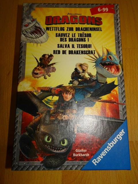 Ravensburger Dragons Wettflug zur Dracheninsel Mitbrigsspiel Reisespiel
