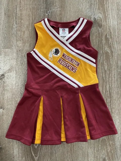 Toddler Girls NFL Washington Redskins 4T Cheerleader Cheer Outfit Dress