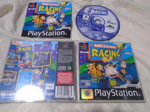 Ps1 Racing Kids NICKTOONS RACING PS1 (COMPLETE) Sony PlayStation black label £29.95 ...
