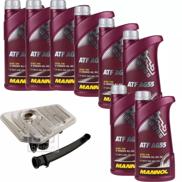 Mannol Huile de Transmission Atf AG55 8L Febi Filtre à pour Audi A6 Avant 3.0