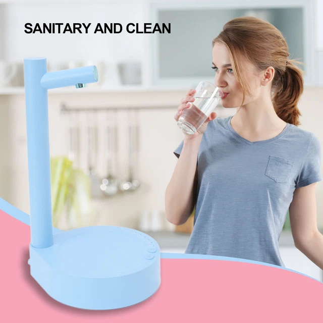 (Blu) Dispenser 'Acqua 6 Ingranaggi Pompa Elettrica Portatile Per