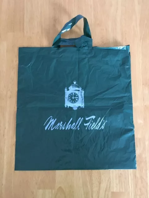 Vintage Marshall Field's Shopping Bag 2003 Plastic With Handles Nice 16" X 15"