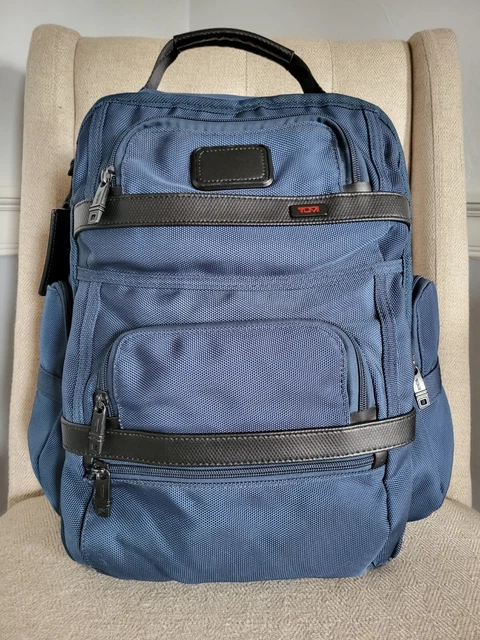 TUMI Alpha 2 T-Pass Blue Nylon Business Class Brief Pack  26578D2