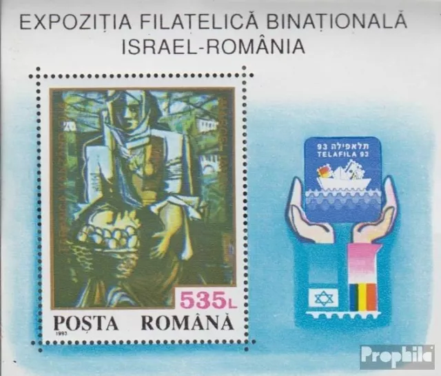 Rumania Bloque 283 (completa edición) nuevo con goma original 1993 Briefmarkenau