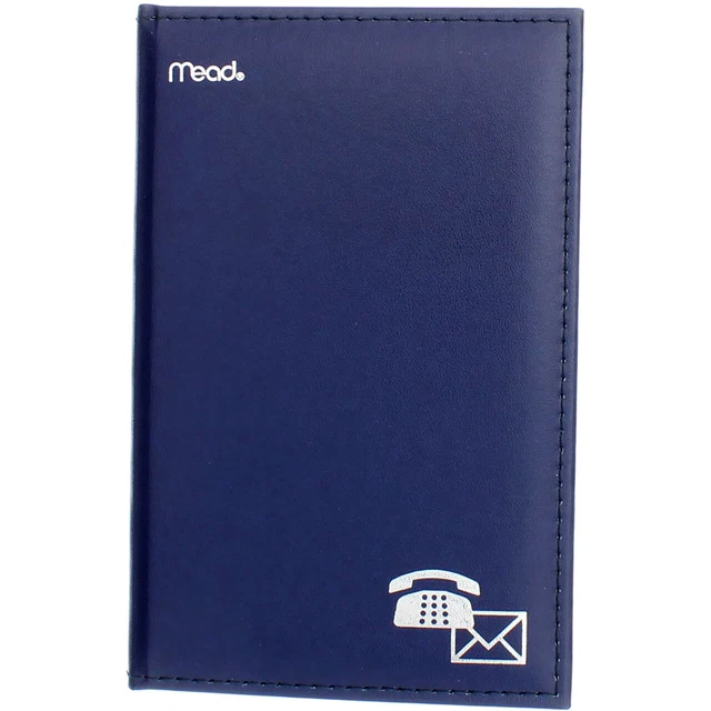 5 Pack Mead Address Book Notebook, 7. 75 x 5 in, 52 Ct